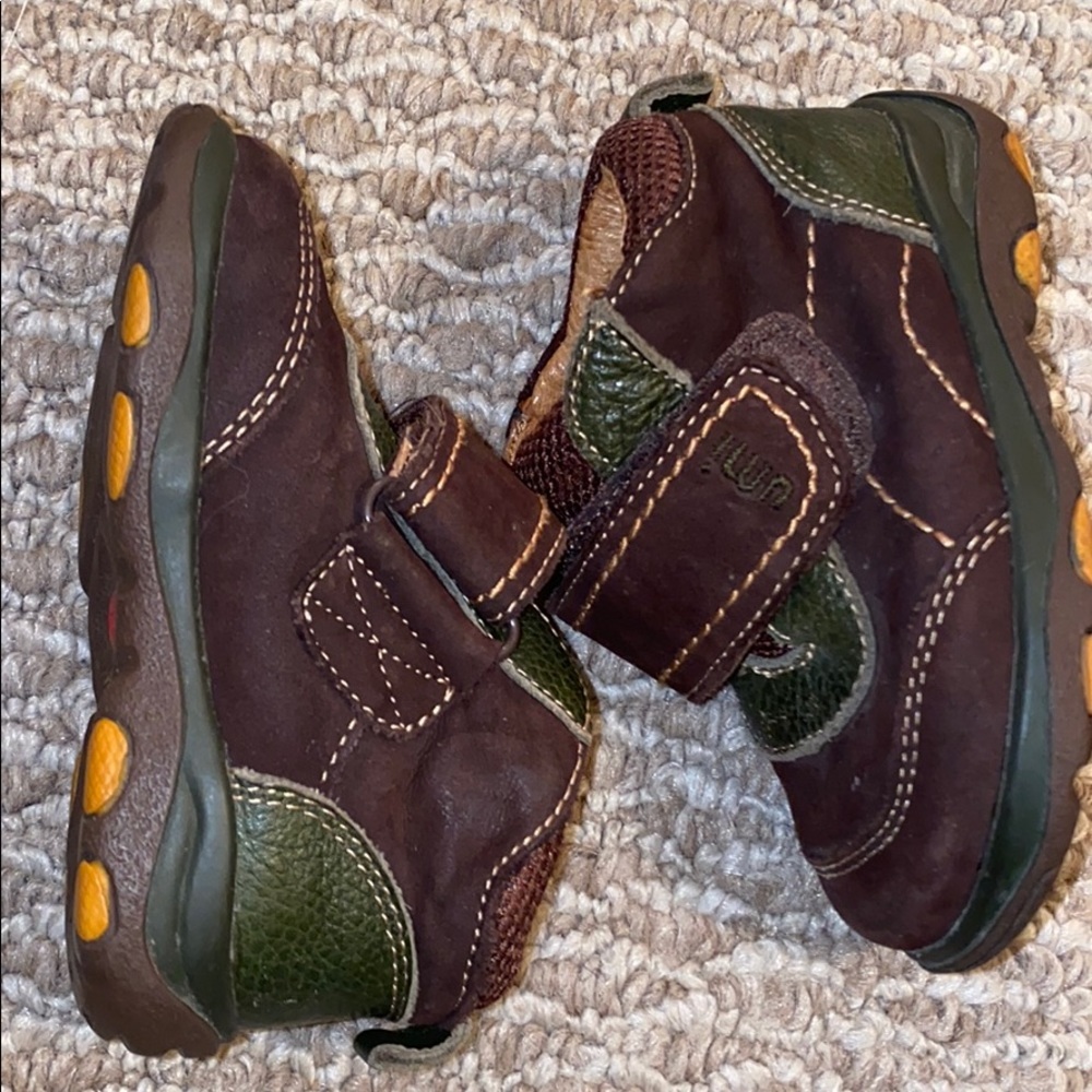 Umi baby toddler walker  brown leather suede boot